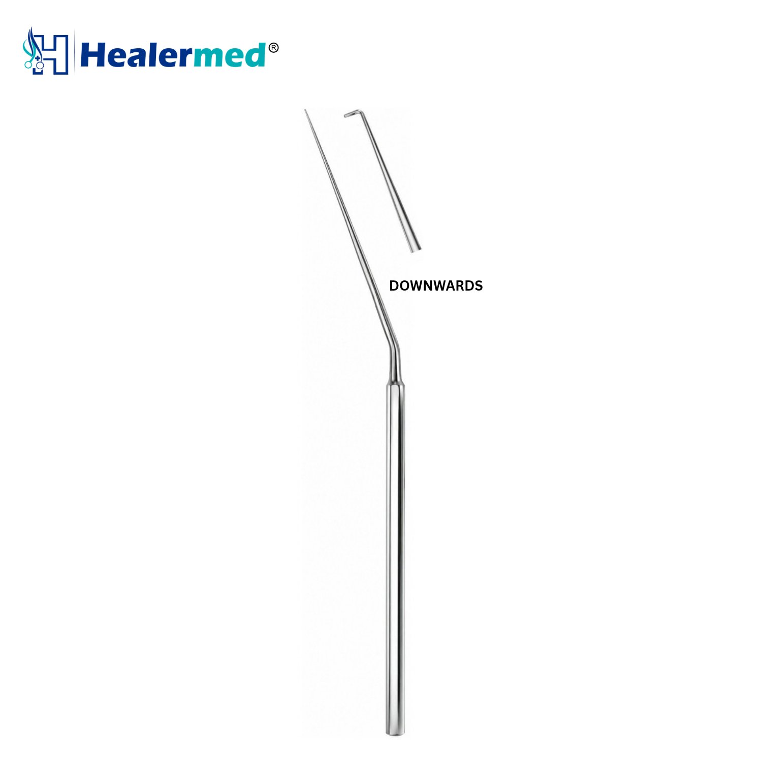 Schuknecht Hook 90 Degree Downwards, micro ear hook, 16cm