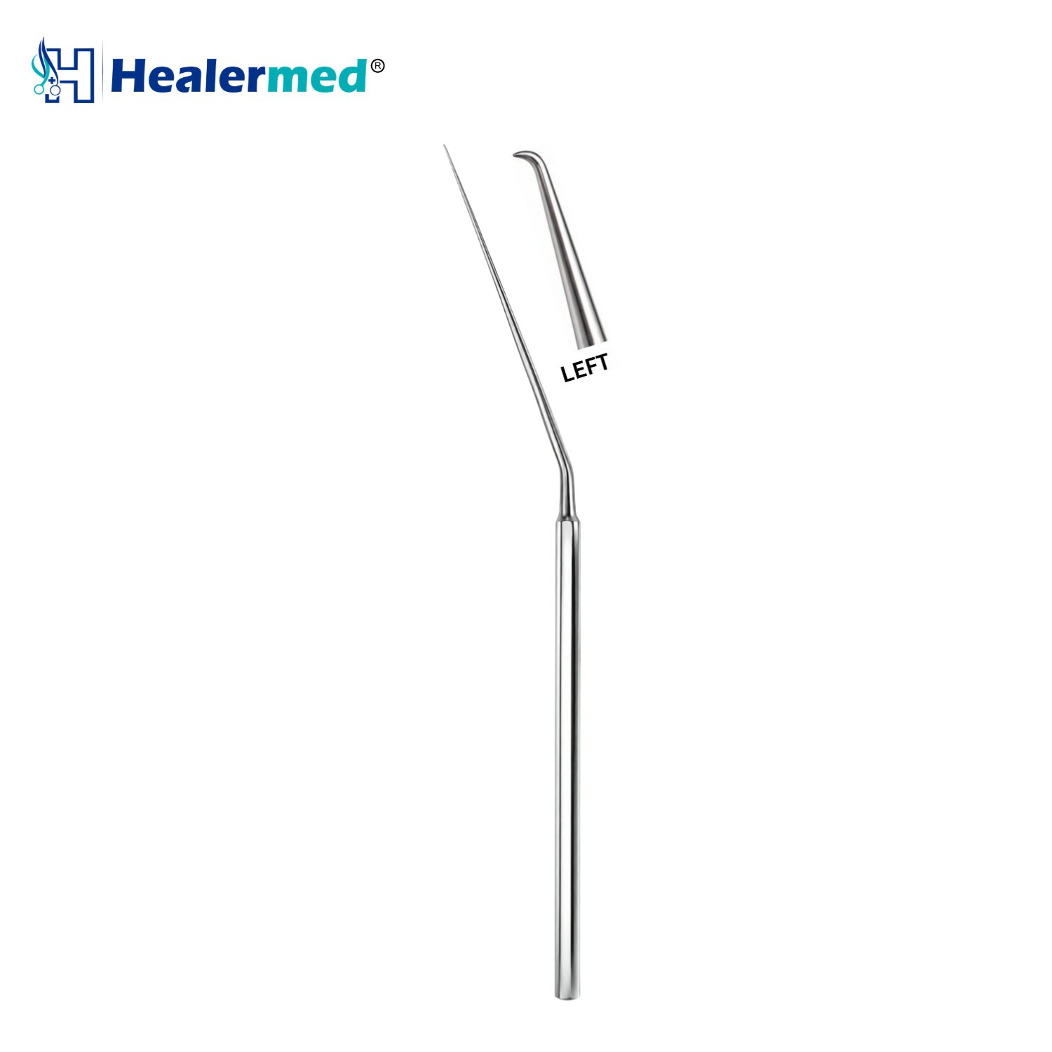 Schuknecht Hook 90 Degree Left, micro ear hook, 16cm