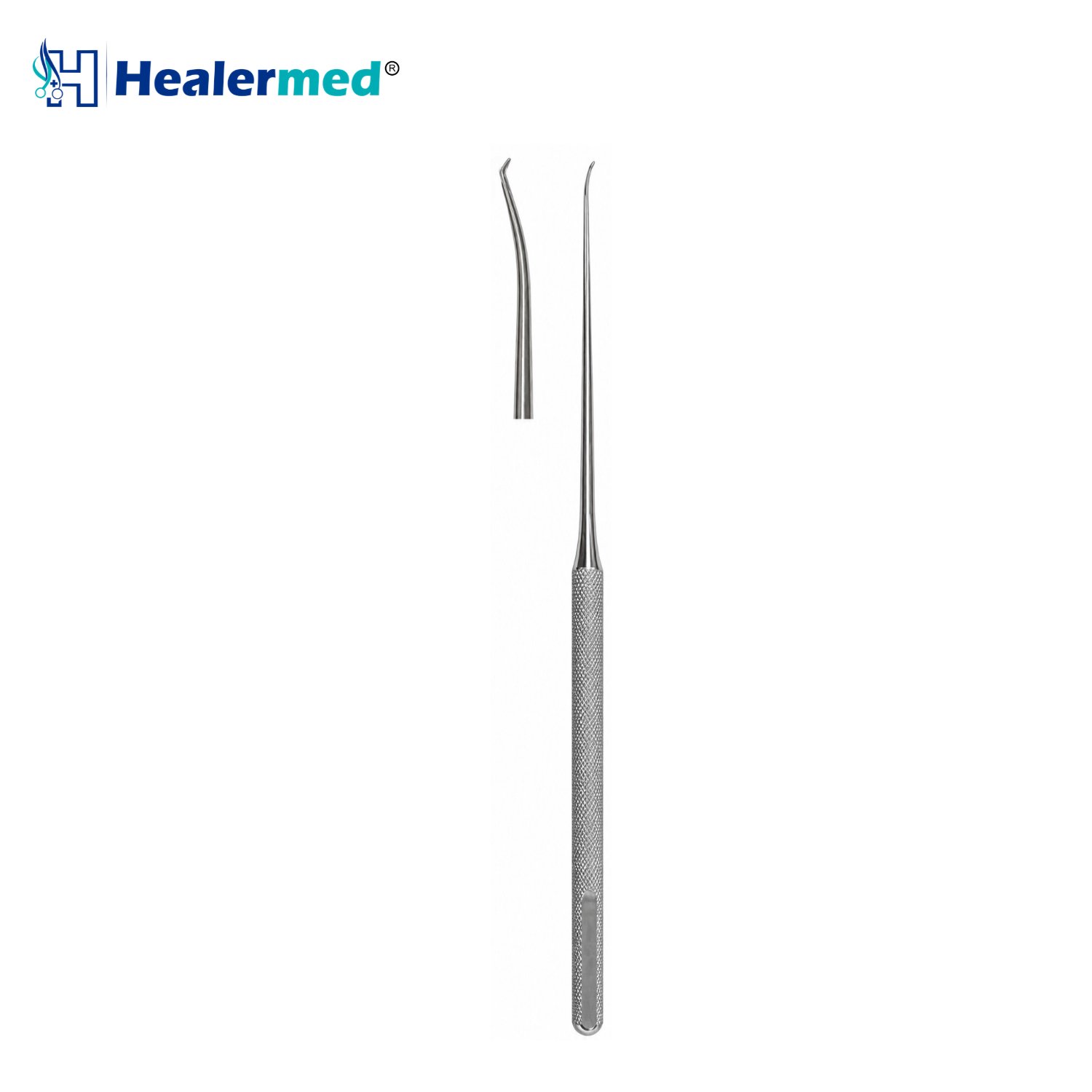 Zenner Footplate Hook 90 Degree, 0.6mm, micro ear hook, 16cm