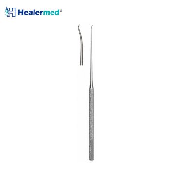 Zenner Footplate Hook 90 Degree, 0.6mm, Curved Shaft – 16cm