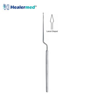 Lucae Bayonet Lancet Shaped Politzer Micro Ear Needle – 18cm