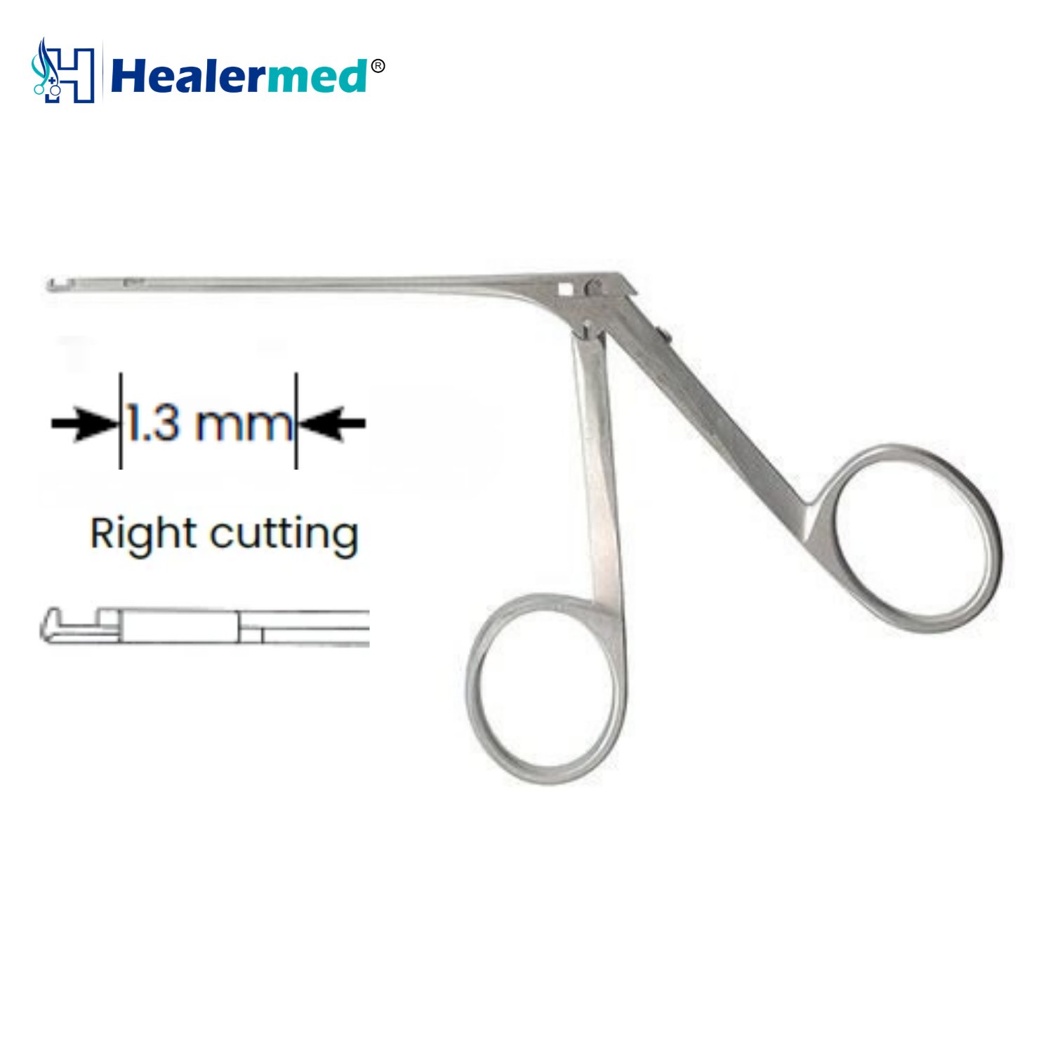 House-Dieter malleus nipper, right cutting, 1.3mm, 9cm