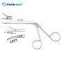 Shea-Bellucci Micro Ear Scissors Bent Left – 8mm Blades, 8cm