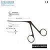 Micro Ear Forcep upwards serrated Black coated