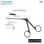 Micro Ear Forcep Right Side Tip Black Coated