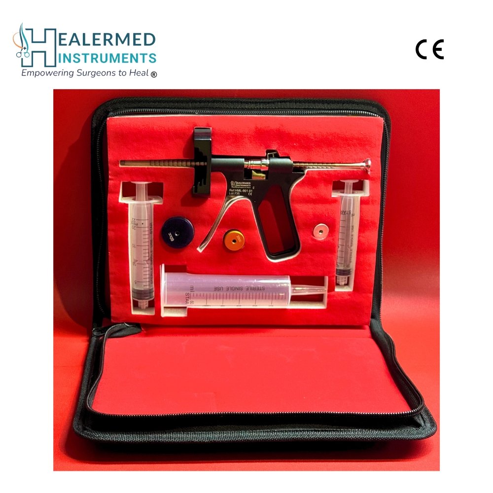 Universal Fat Injection Gun for Fat Grafting – Compatible with 10cc, 20cc & 50/60cc Syringes