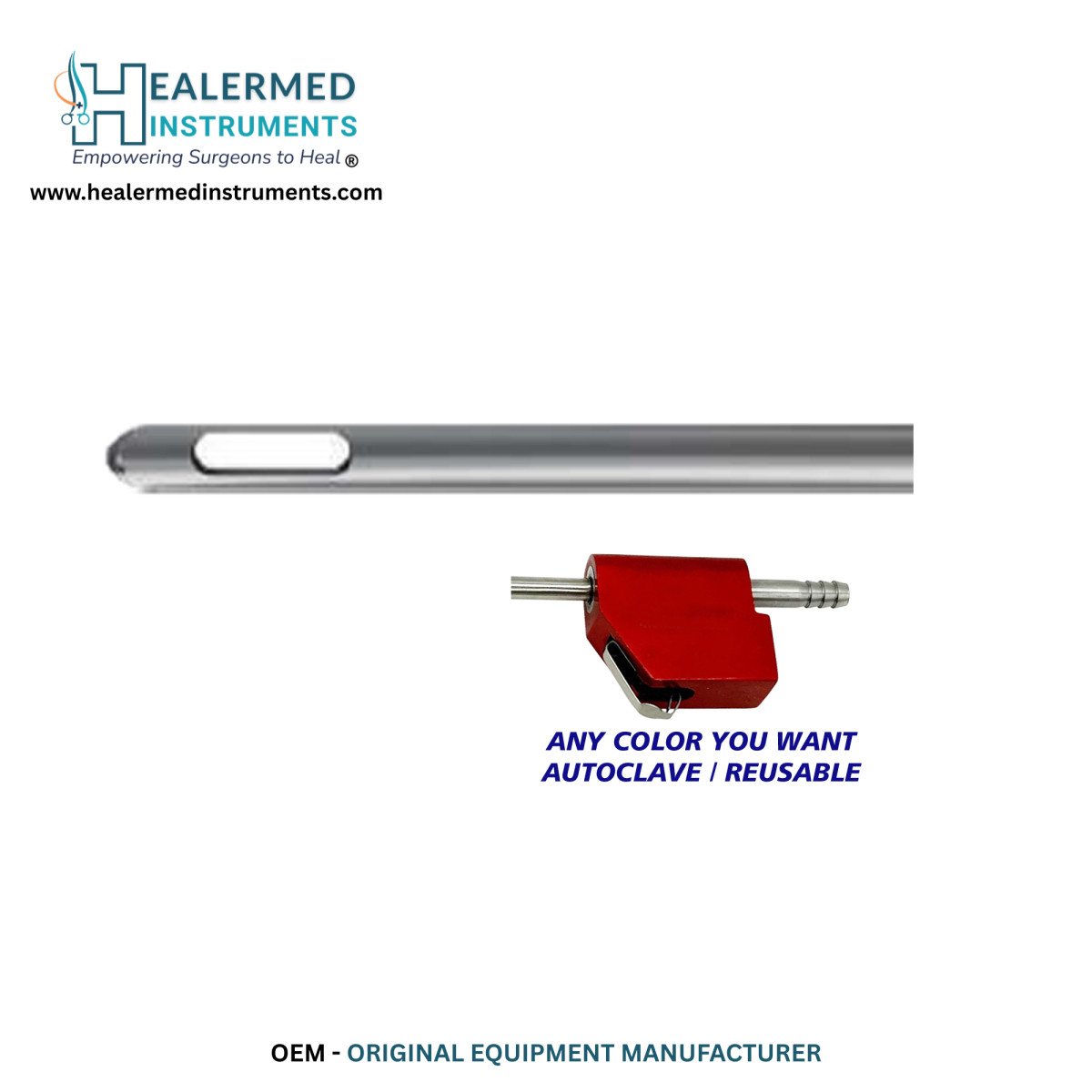 MicroAire-Compatible Cobra Round Tip Cannula