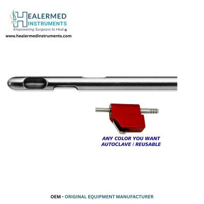 MicroAire-Compatible Carraway Style Spiral Port Cannula