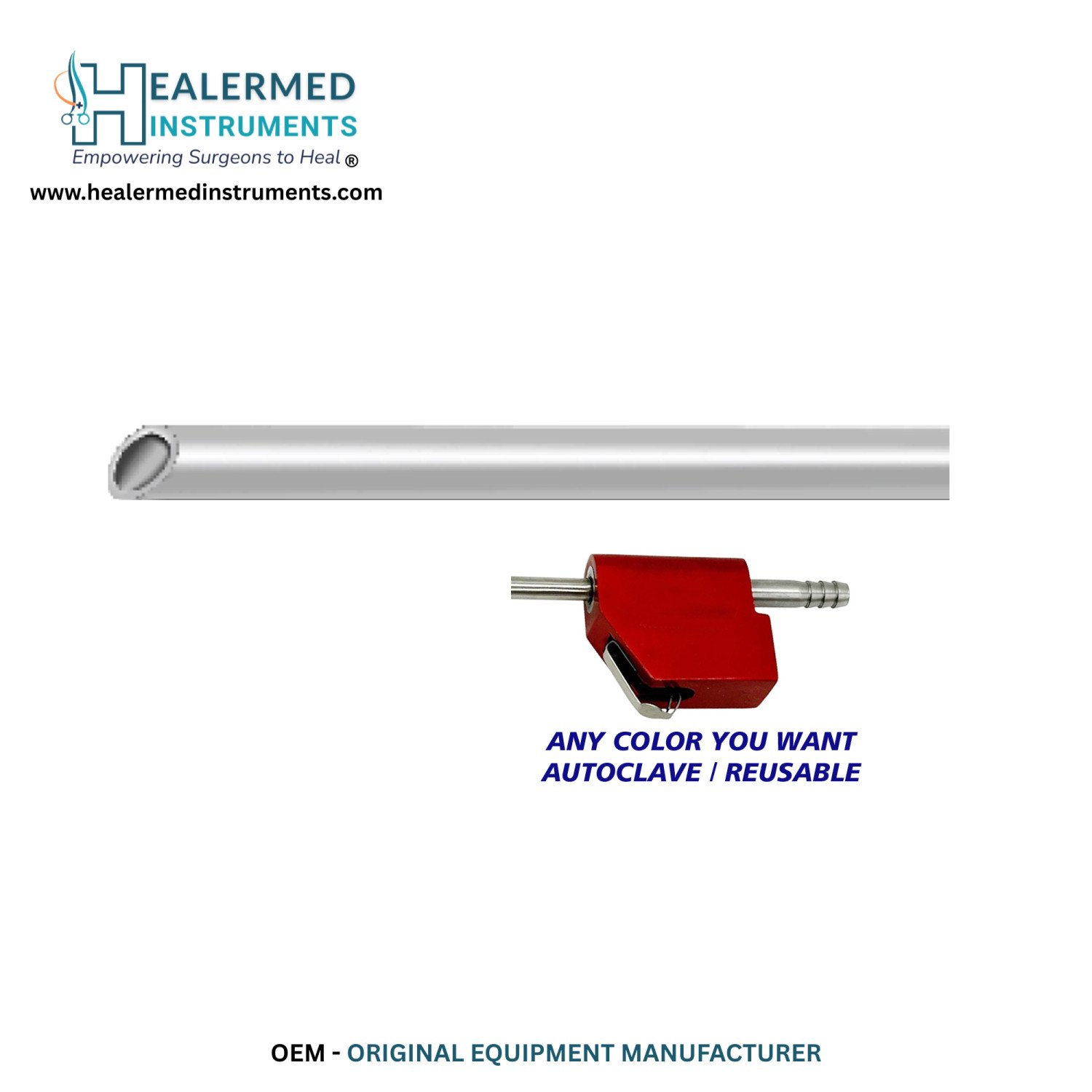 Smooth Single Hole Tip MicroAire-Compatible Liposuction Cannula