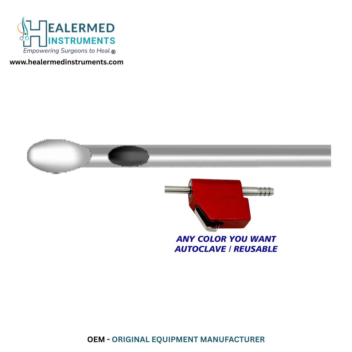 Tapered Tip Single Central Hole MicroAire-Compatible Liposuction Cannula