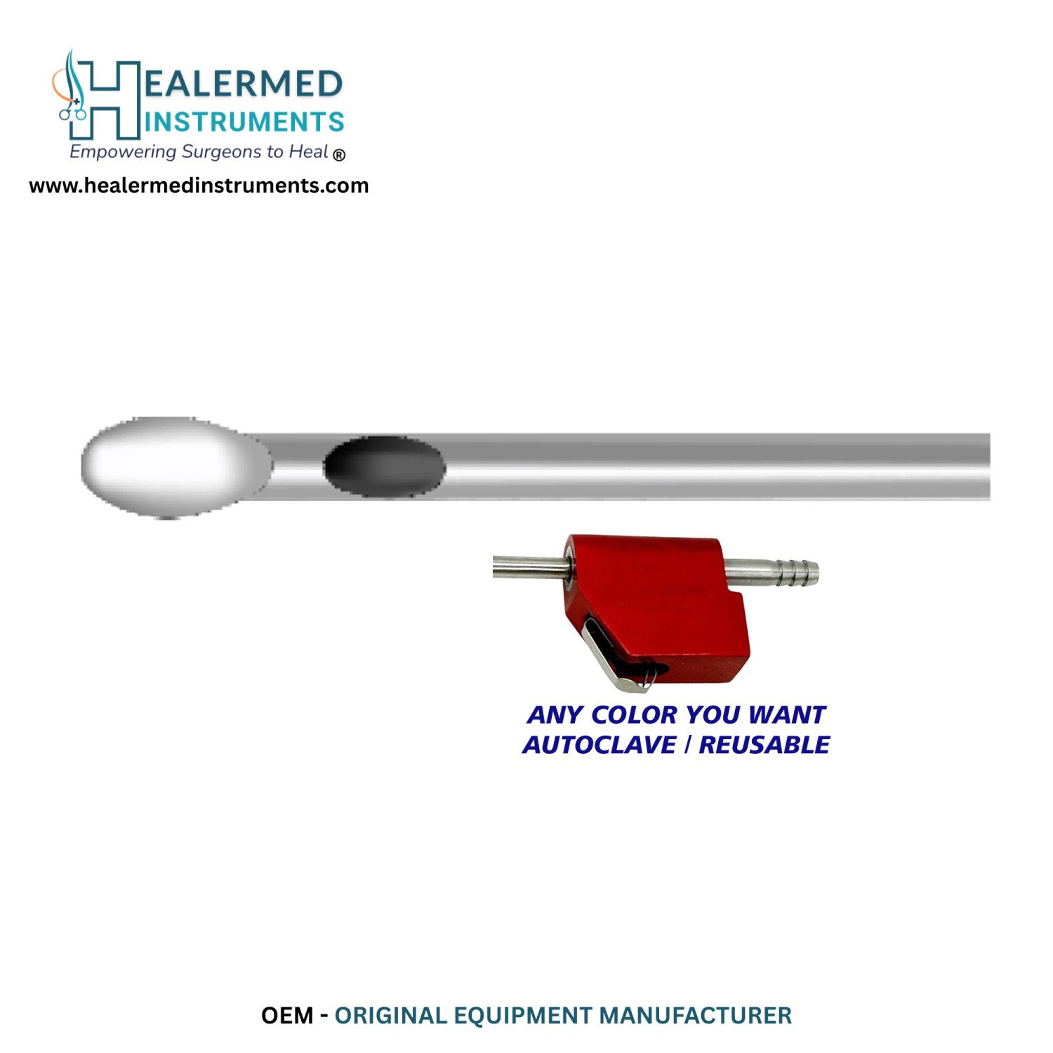 Tapered Tip Single Central Hole MicroAire-Compatible Liposuction Cannula