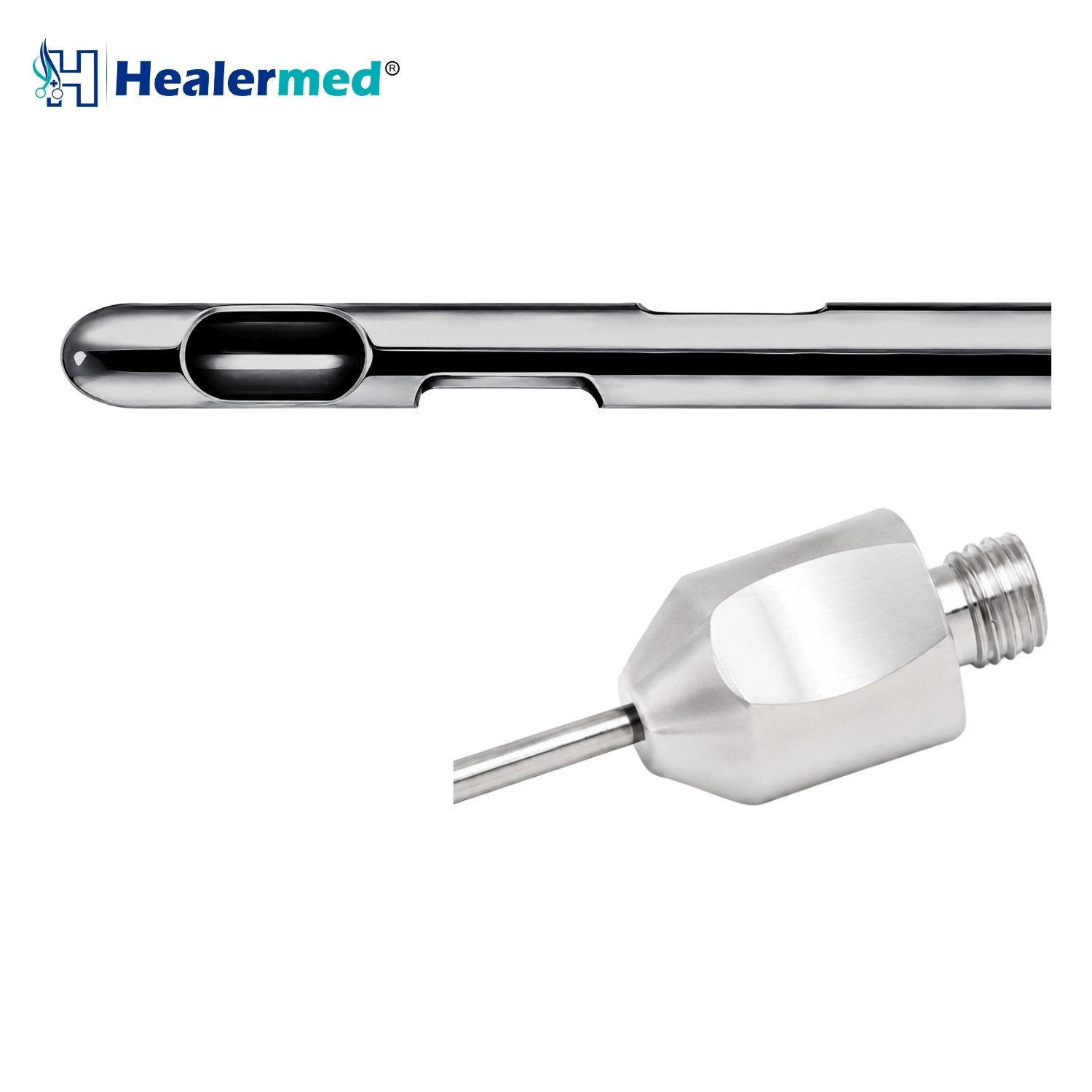 BeautiFill laser compatible Spiral Port Cannula, German stainless steel