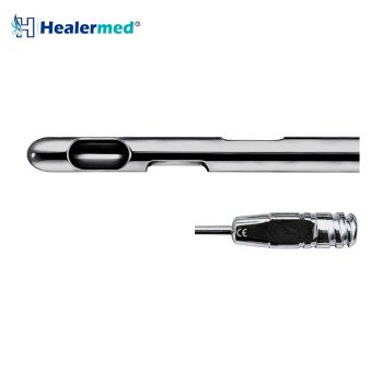 3 Spiral Port Cannula Stainless Steel Luer Lock