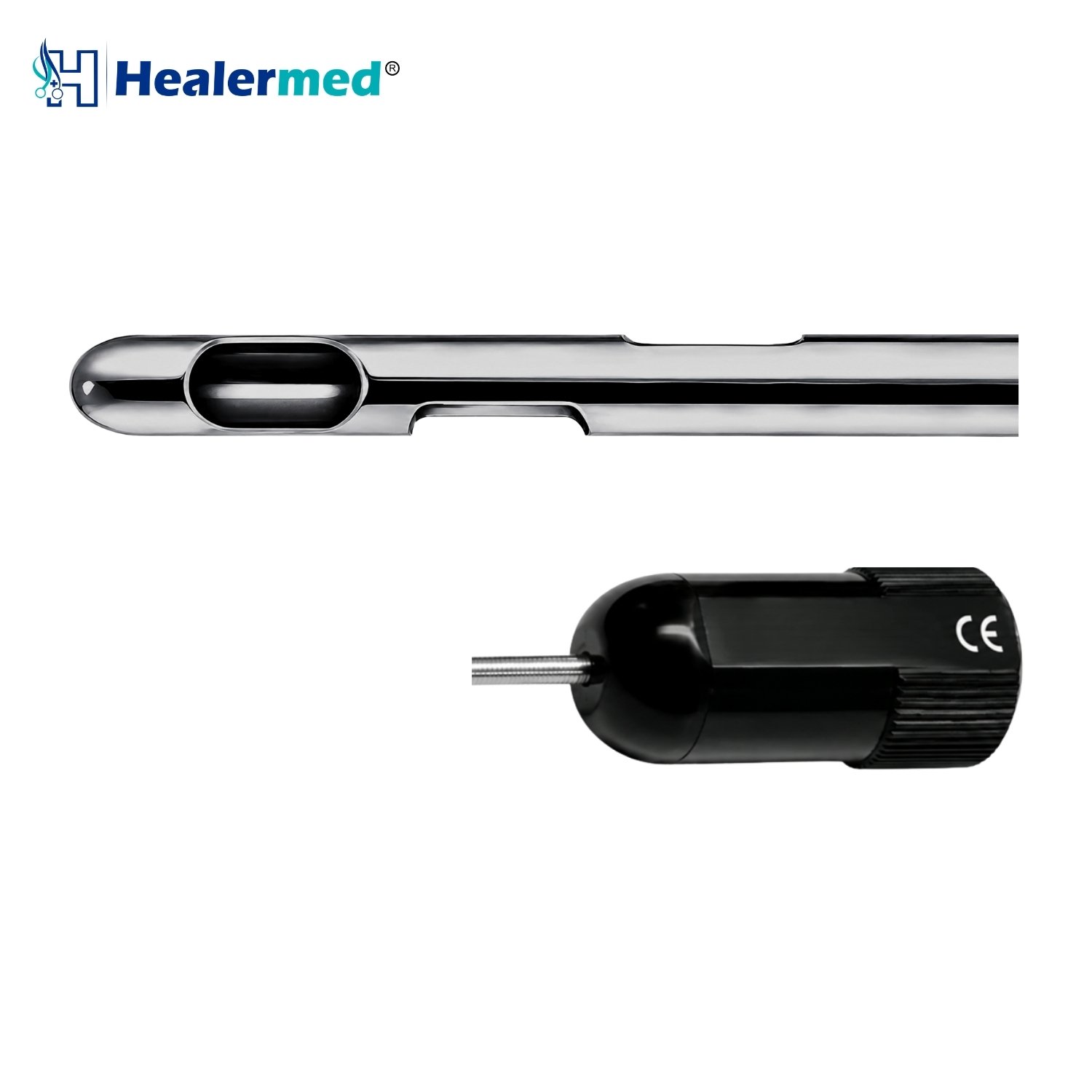 Super Luer Lock 3 spiral port liposuction cannula, German stainless steel