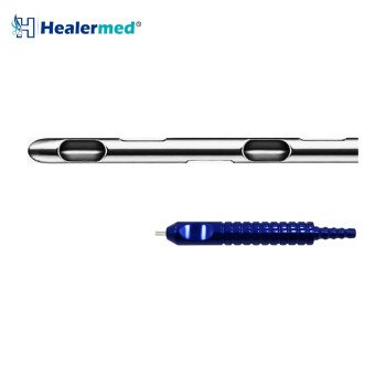6 Spiral Port Cannula Grooved Power Handle