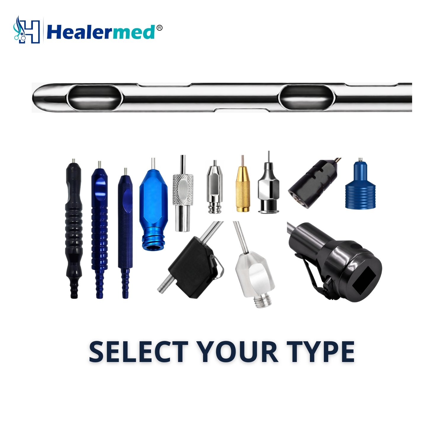 6 spiral port liposuction cannula, German stainless steel