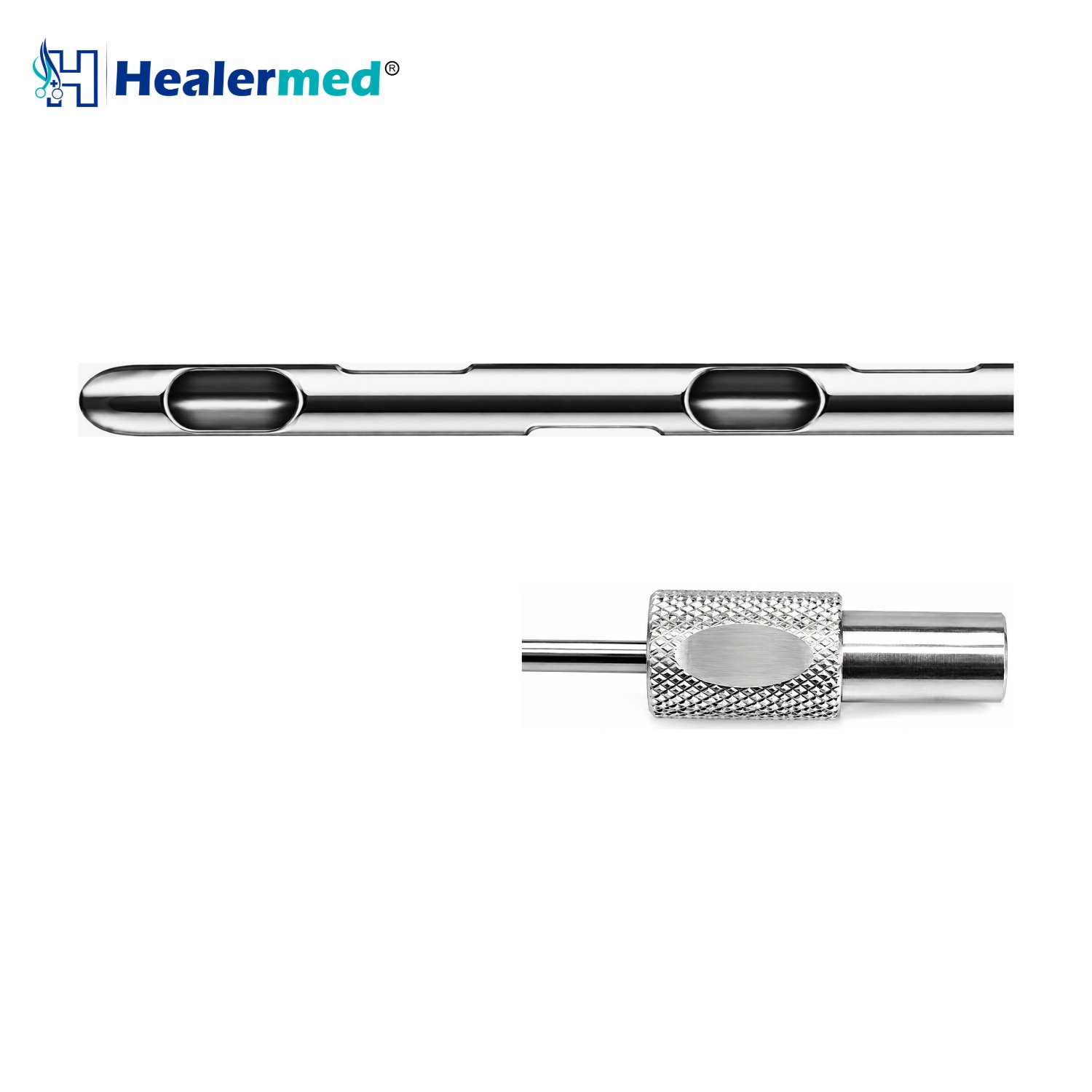 Lumsail compatible 6 spiral port liposuction cannula, German stainless steel