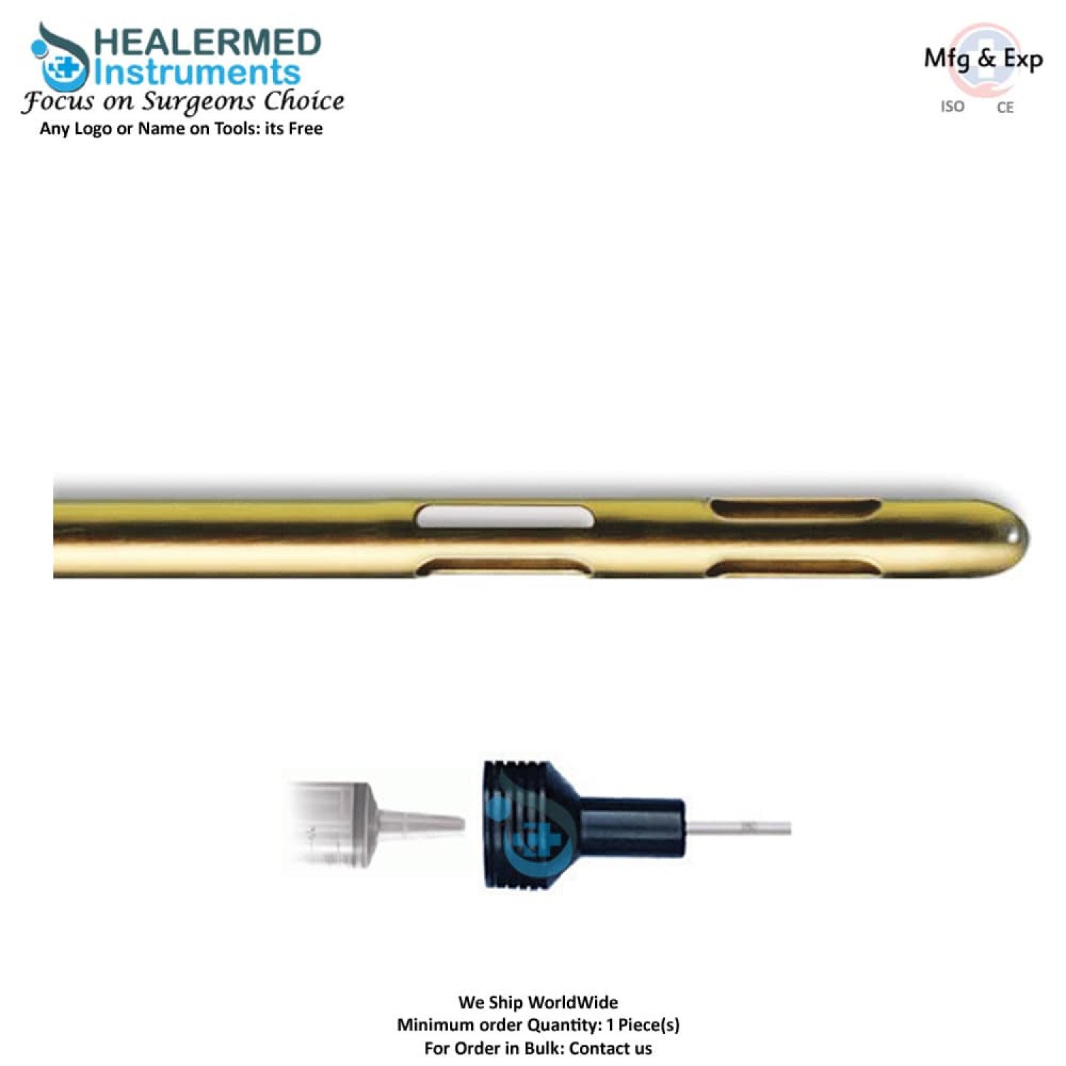 Double Mercedes Six Ports Liposuction Cannula 60cc tommey hub connector