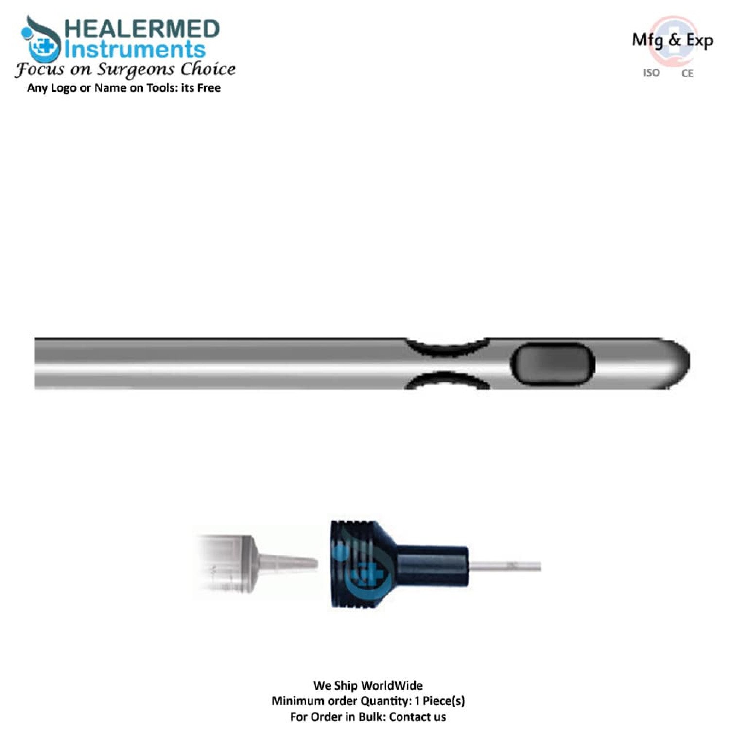 One Central Port and Two Parallel Ports Liposuction cannula 60cc tommey hub connector One Central Port and Two Parallel Ports Liposuction cannula 60cc tommey hub connector