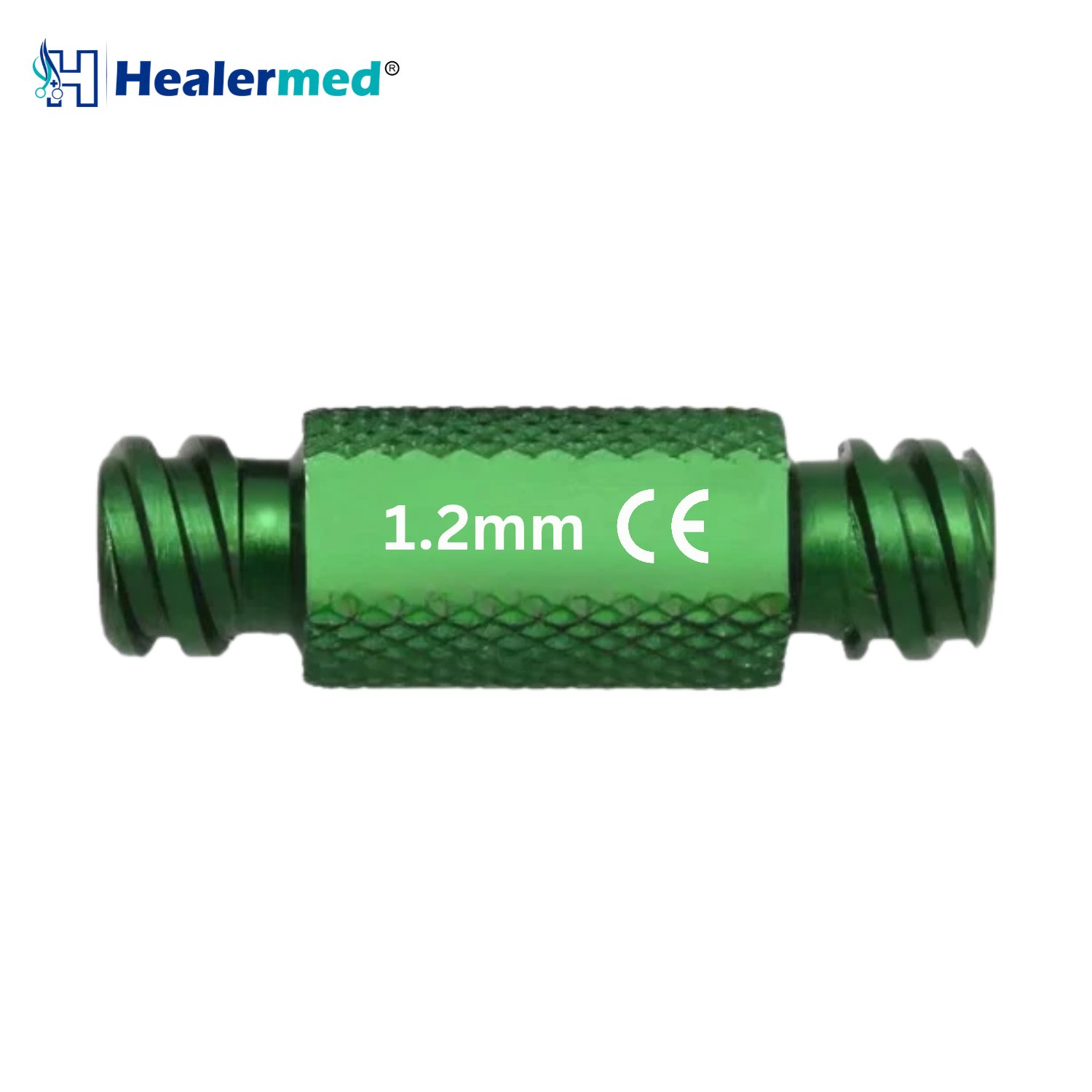 Anaerobic fat transfer adapters in seven bore sizes from 1.0mm to 3.0mm, German stainless steel