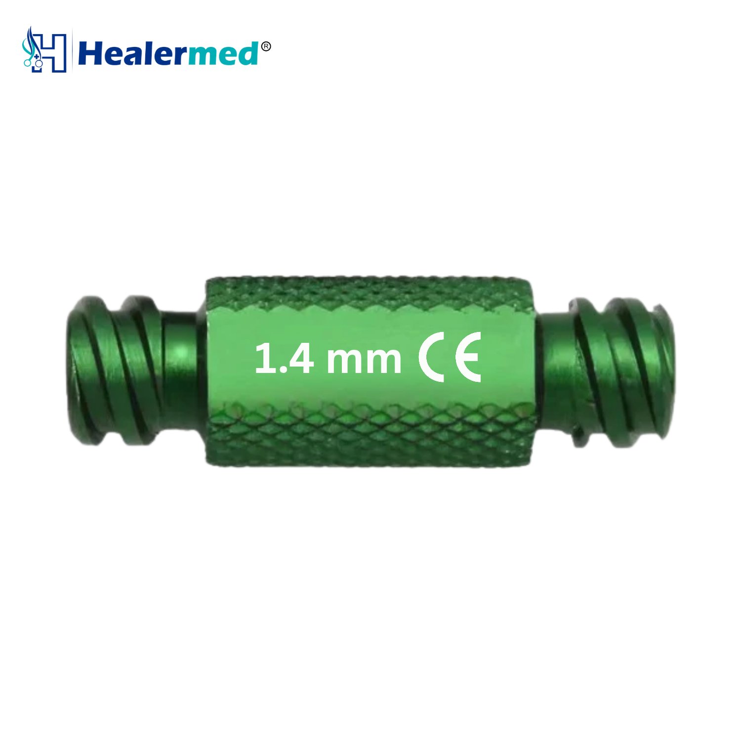 Anaerobic fat transfer adapters in seven bore sizes from 1.0mm to 3.0mm, German stainless steel