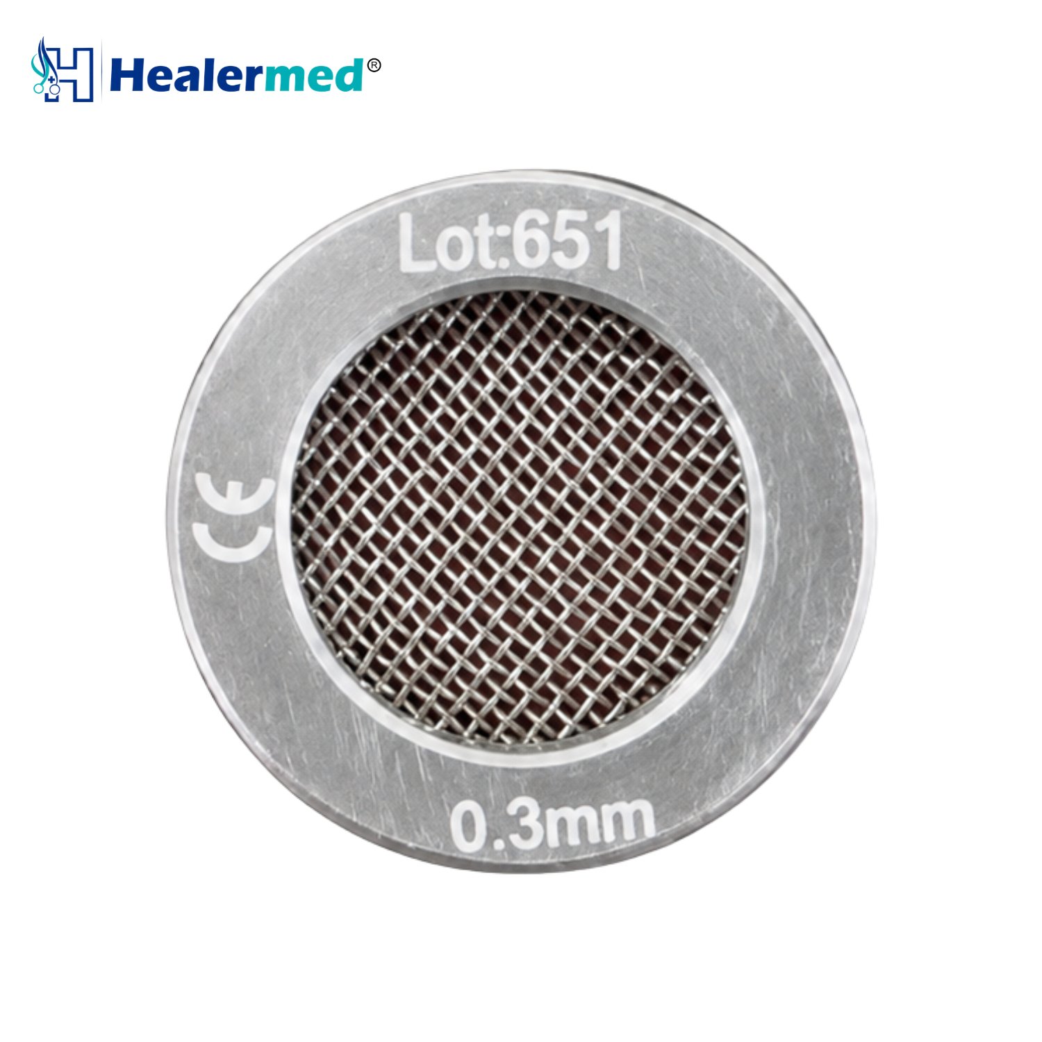 Mesh filters for nano fat transfer in seven grades from 0.2mm to 0.8mm, stainless steel