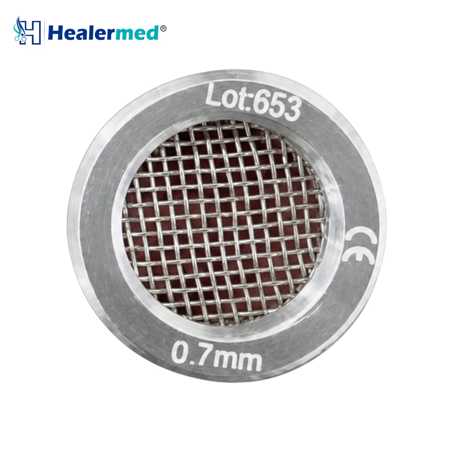 Mesh filters for nano fat transfer in seven grades from 0.2mm to 0.8mm, stainless steel