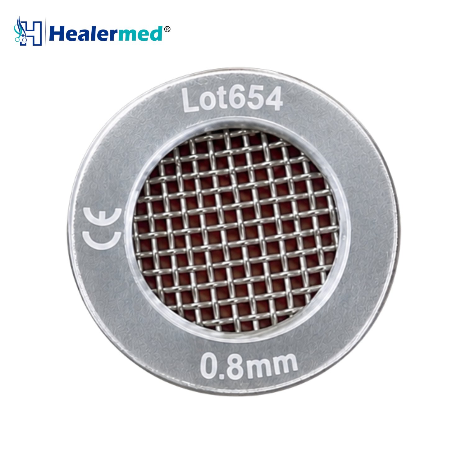 Mesh filters for nano fat transfer in seven grades from 0.2mm to 0.8mm, stainless steel