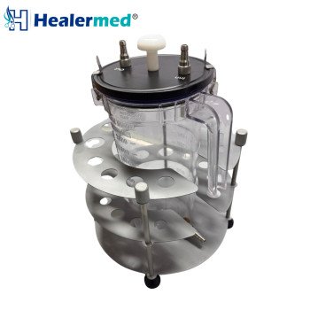Fat Collection Jar With Foldable Syringe Stand 2000ml - Liposuction Fat Harvesting Canister
