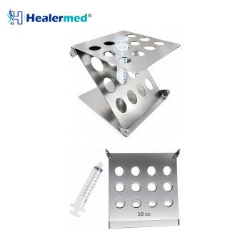 Foldable Syringe Stand 12 Ports for 10cc Syringes