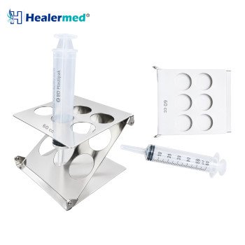 Foldable Syringe Stand 6 Ports for 60cc Syringes