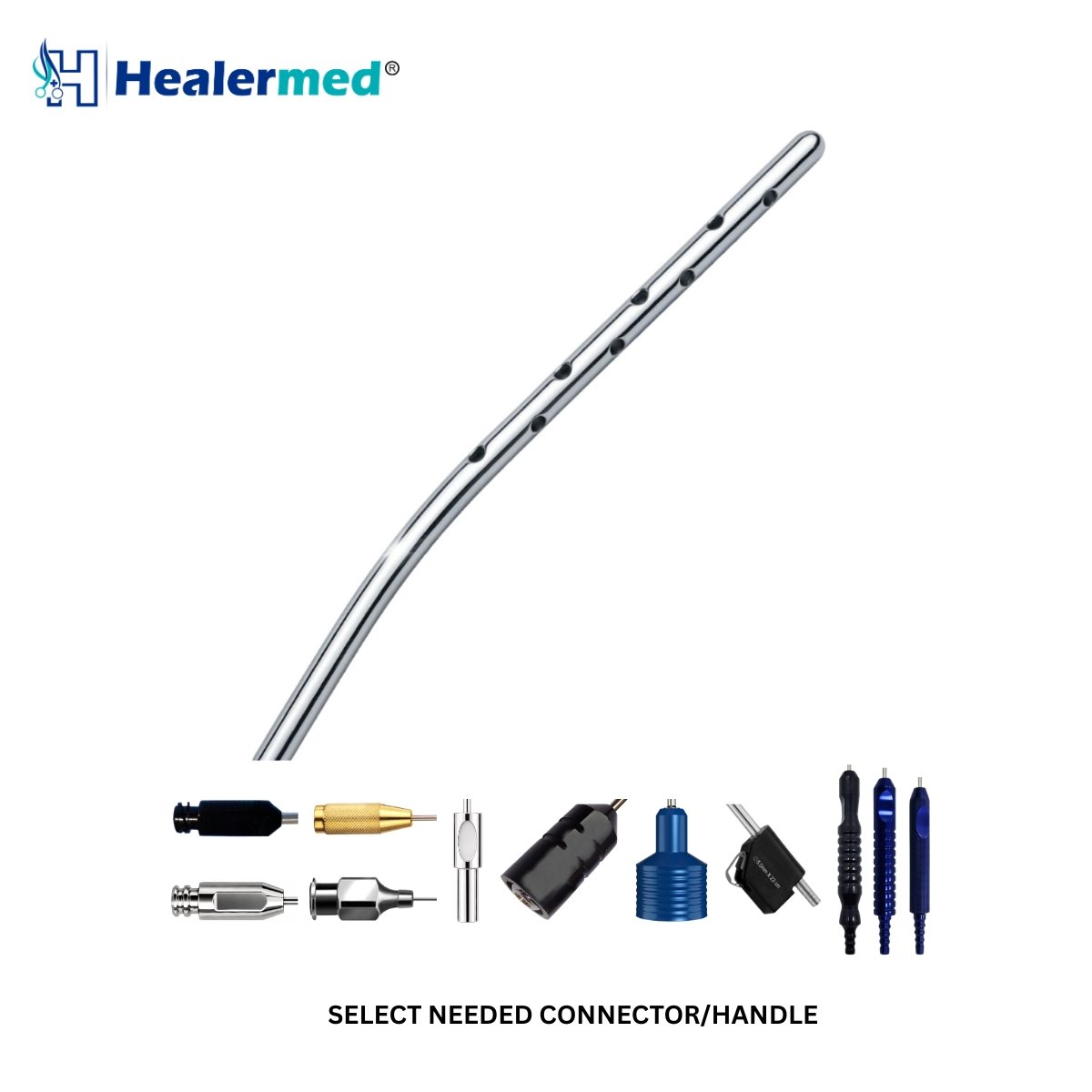 Tumescent infiltration angled liposuction cannula in German stainless steel