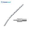 Tumescent angled infiltration cannula showing bent working shaft