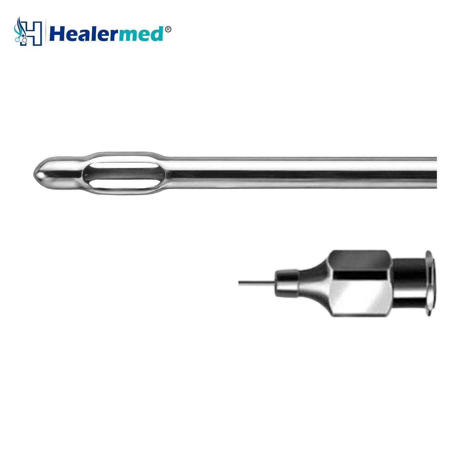 Universal Luer Lock Basket Shaped Liposuction Cannula, German stainless steel
