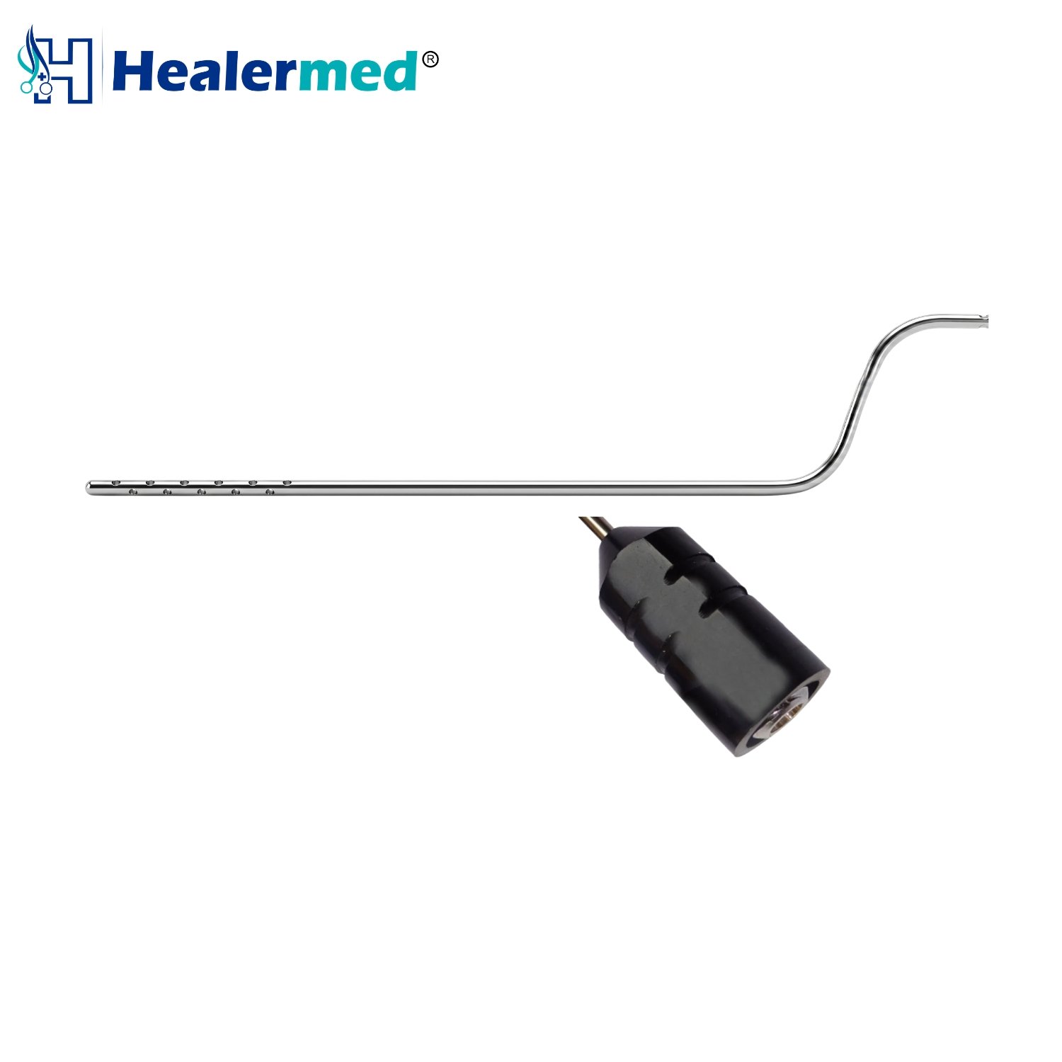 Premium stainless steel bayonet tumescent infiltrator liposuction cannula with a reinforced Super Luer Lock connection.