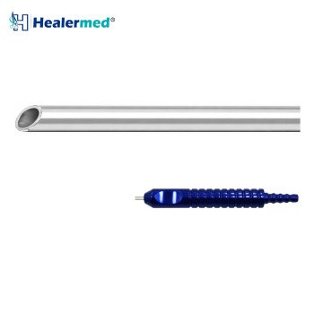 Beveled Hole On Top Liposuction Cannula – Grooved Power Handle