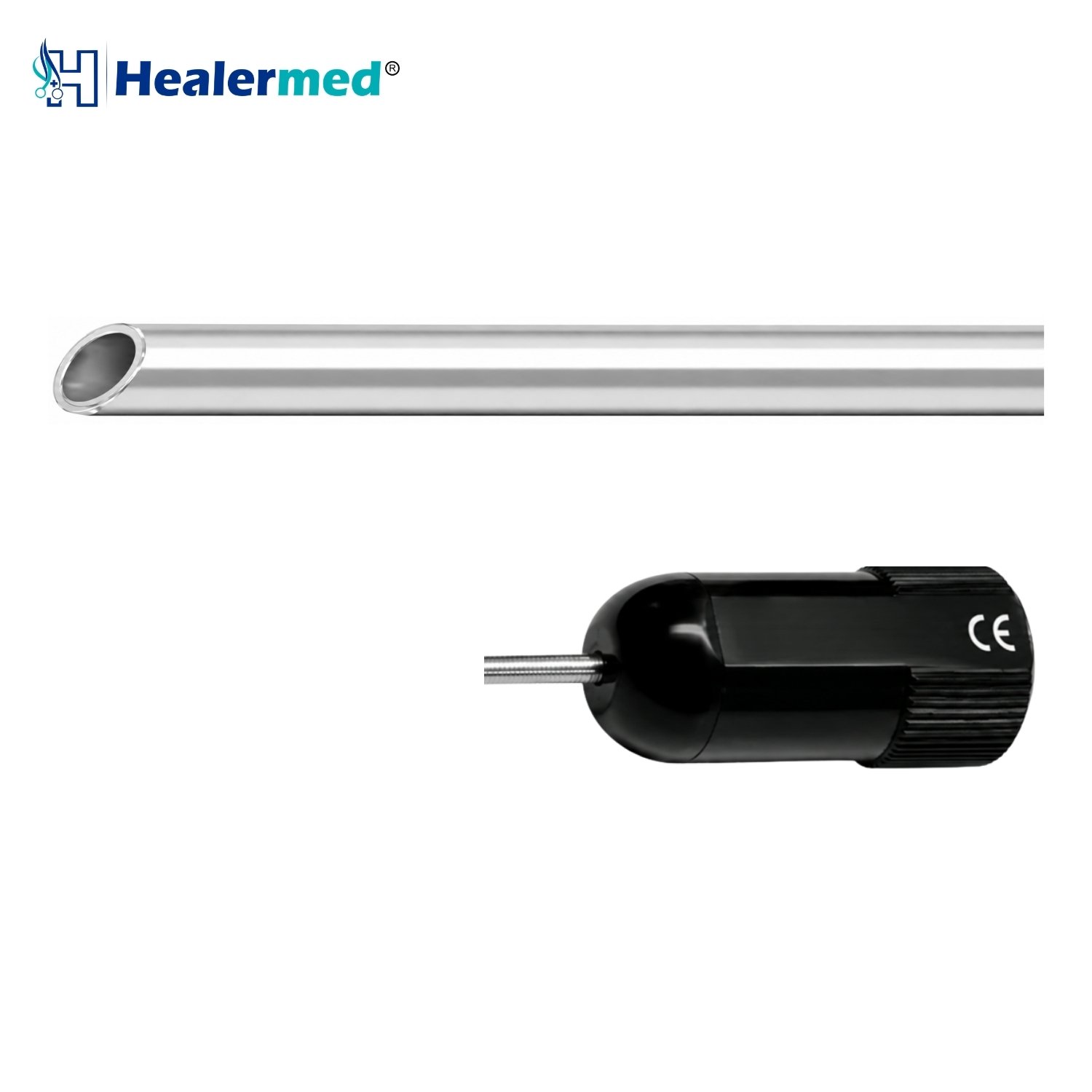 Beveled Hole On Top liposuction cannula with Super Luer Lock hub, German stainless steel
