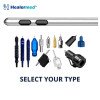 Bi-port liposuction cannula with two holes in one line, German stainless steel