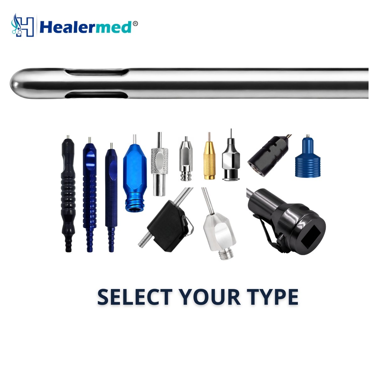 Double Long Port Liposuction Cannulas