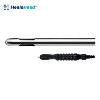 Double Long Port Liposuction Cannula – Black Power Handle