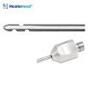 Candy cane curved liposuction cannula with curved shaft, German stainless steel