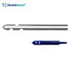 Candy Cane liposuction cannula with Grooved Power Handle hub, German stainless steel