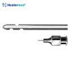 Candy cane curved liposuction cannula with curved shaft, German stainless steel