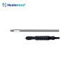 Black anodized handle Cobra round tip liposuction cannula, German stainless steel