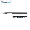 Black anodized handle Cobra two port liposuction cannula, German stainless steel