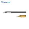 Threaded fitting Cobra two port liposuction cannula, German stainless steel