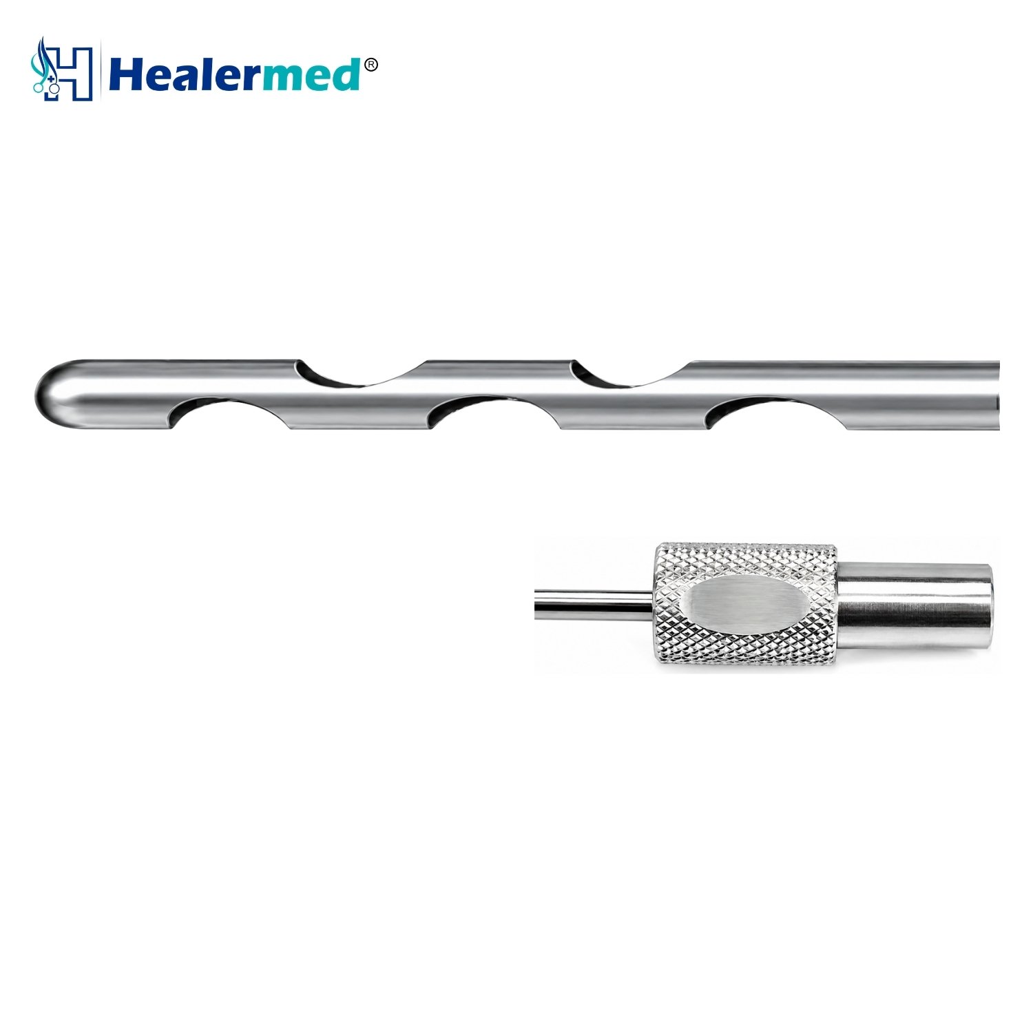 Deep Cut liposuction cannula with Lumsail Compatible hub, German stainless steel