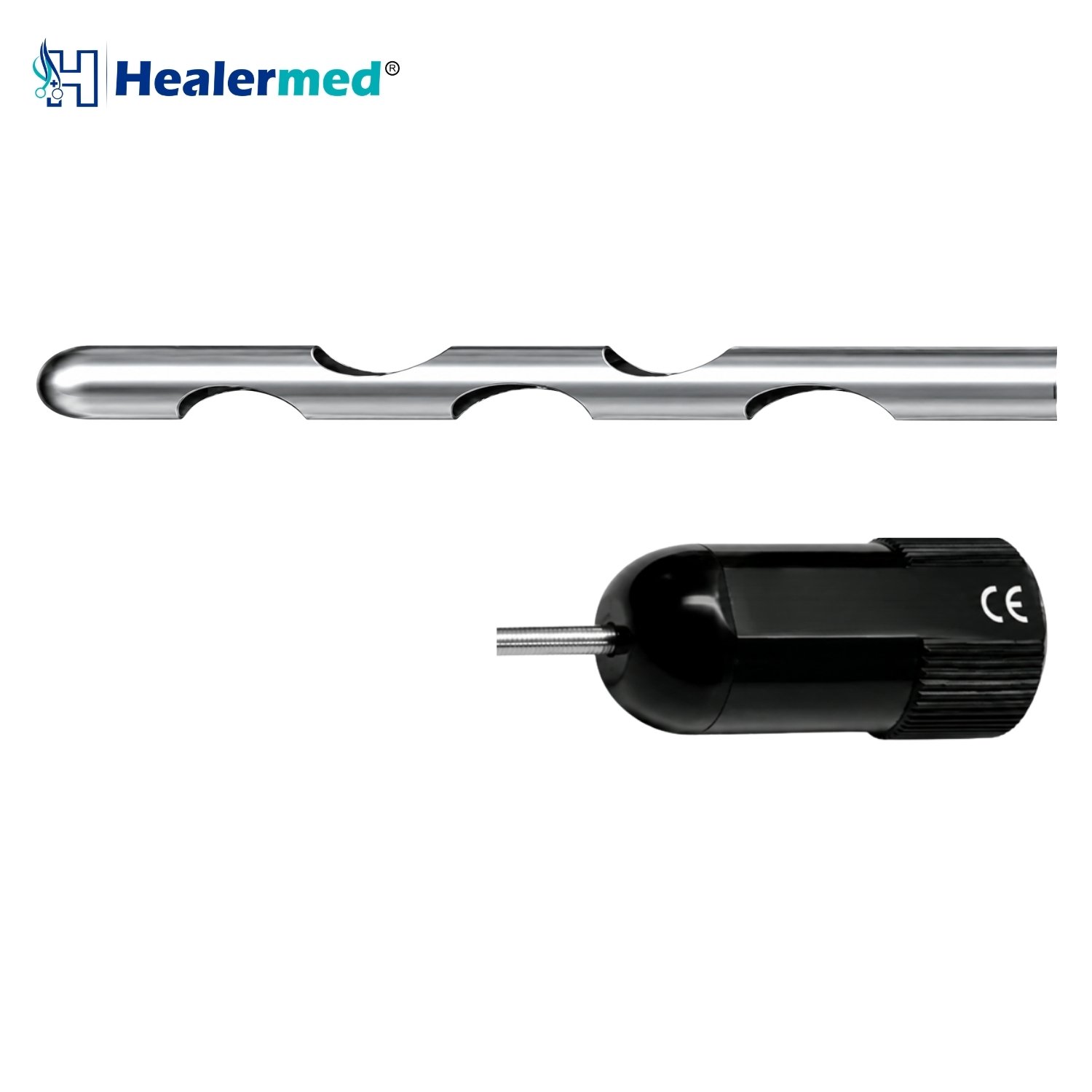 Deep Cut liposuction cannula with Super Luer Lock hub, German stainless steel