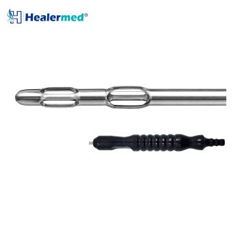 Double Basket Becker Liposuction Cannula – Black Power Handle