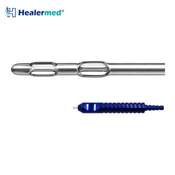 Double Basket Becker Liposuction Cannula – Grooved Power Handle